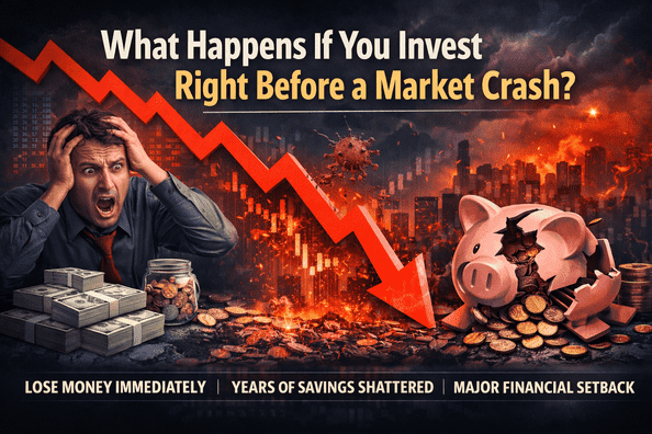 What Happens If You Invest Right Before a Market Crash? (Examples & Simulation)